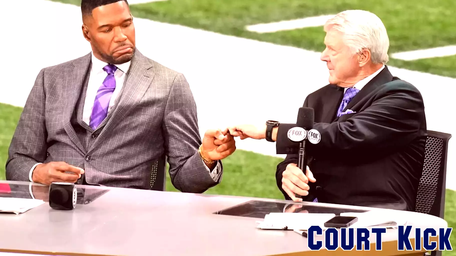 Michael Strahan Honors Jimmy Johnson's Retirement from FOX Sports